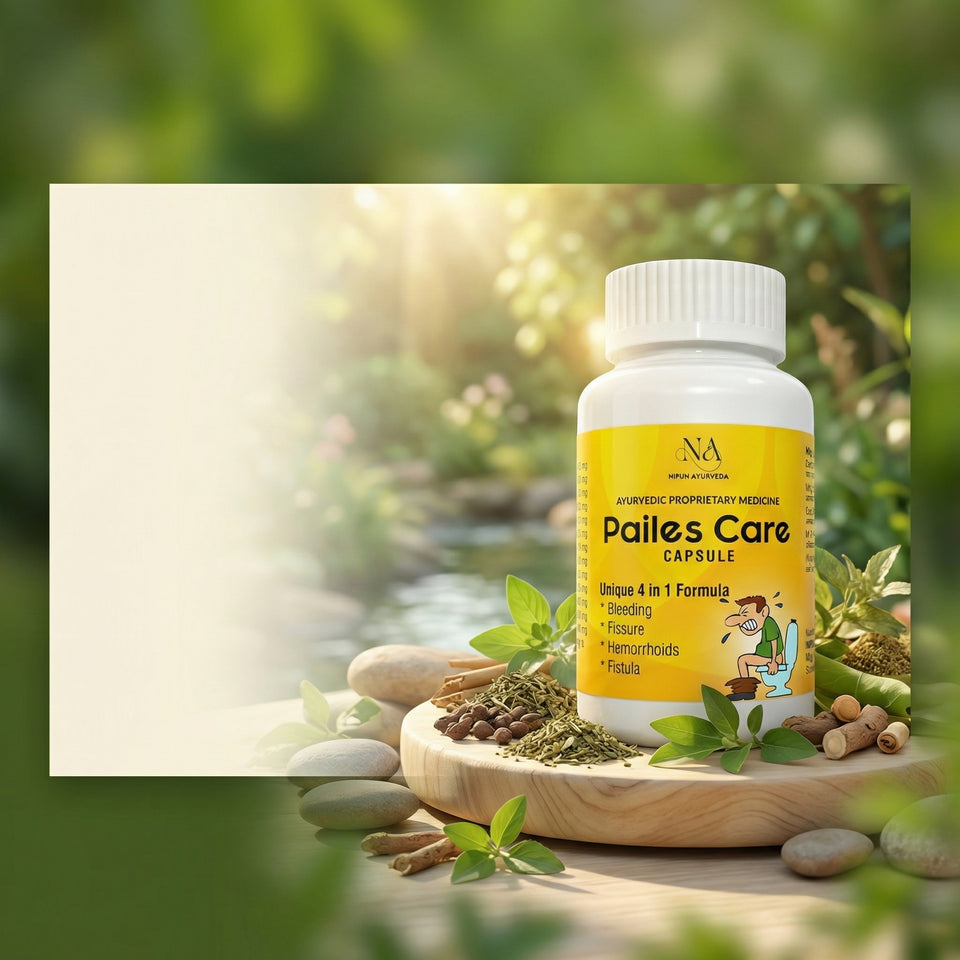 Nipun Ayurveda Piles Care Capsules – Natural Ayurvedic Relief for Piles, Hemorrhoids &amp; Digestive Comfort