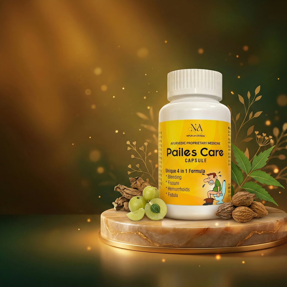 Nipun Ayurveda Piles Care Capsules – Natural Ayurvedic Relief for Piles, Hemorrhoids &amp; Digestive Comfort